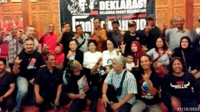 Relawan Front Marhaenis Bersumpah Bekerja Keras untuk Mengantarkan Ganjar Mahfud Menang dalam Satu Putaran