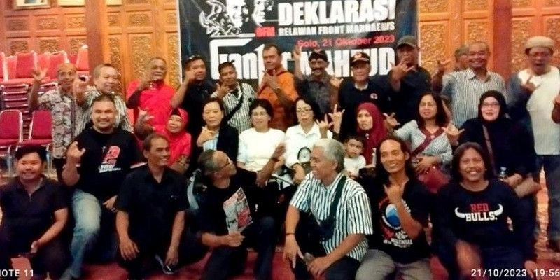 Relawan Front Marhaenis Bersumpah Bekerja Keras untuk Mengantarkan Ganjar Mahfud Menang dalam Satu Putaran