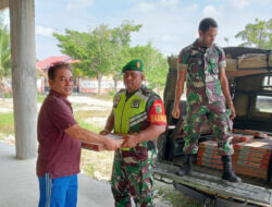 Penyaluran Bantuan Masjid dan Gedung KMB Biak Oleh Koramil Biak Kota atas Instruksi Danrem 173/PVB