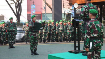 Korem 052/Wijayakarma Melakukan Upacara Peringatan Sumpah Pemuda