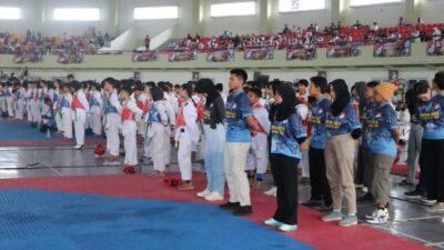 Pertandingan Taekwondo Danrem Cup 2023 Ditutup oleh Danrem 052/Wijayakrama