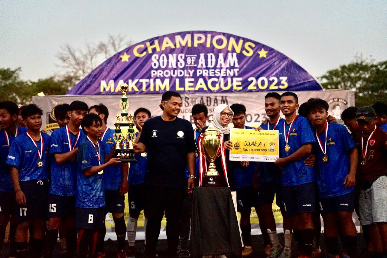 Ankada FC Raih Gelar Juara Maktim League 2023, Adam Muhammad Berikan Hadiah Bernilai Puluhan Juta