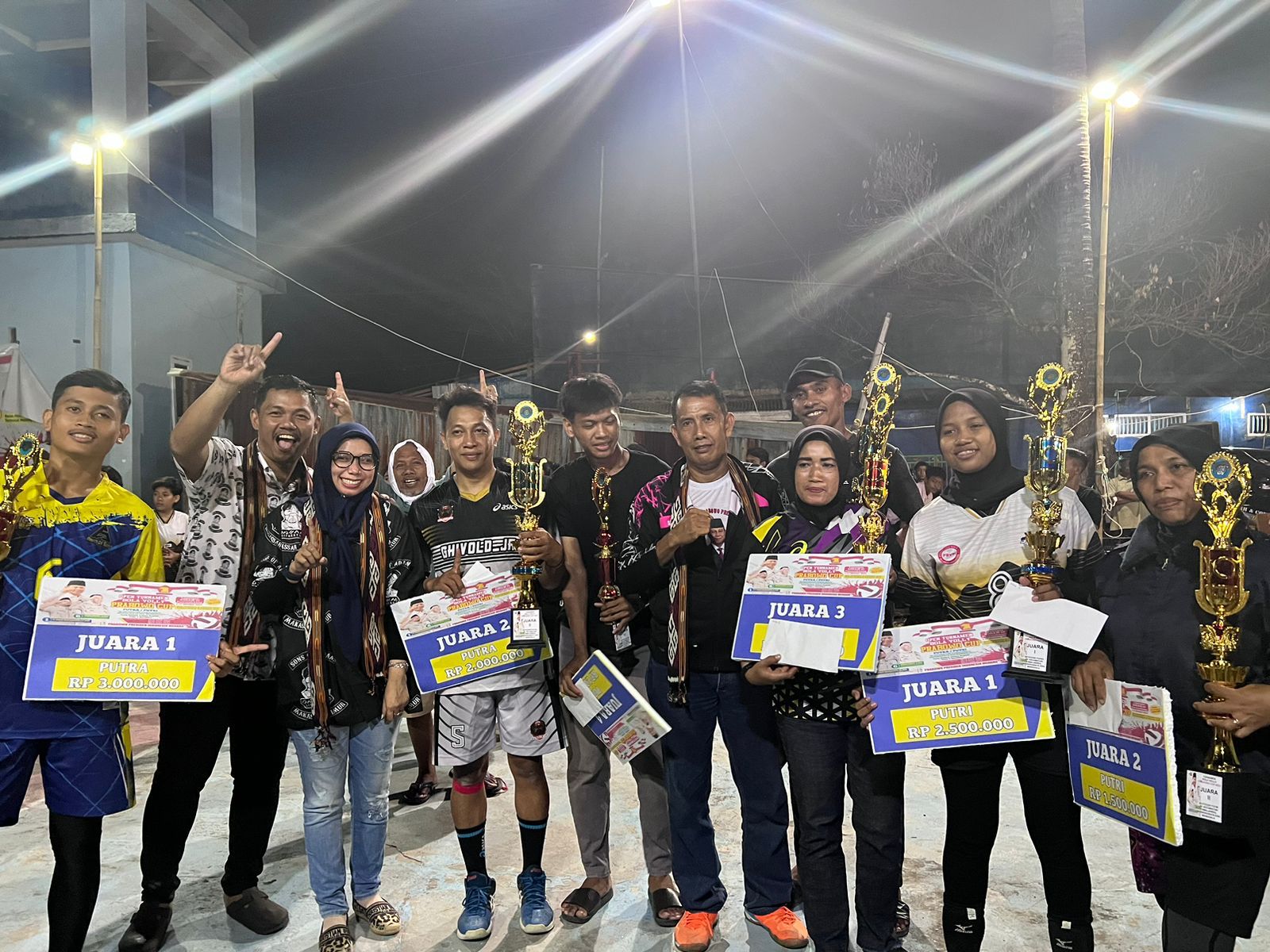 Adam Muhammad Menjadi Juara Turnamen Volly Prabowo Cup Setelah Maktim League