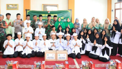 Jumat Berkah Korem 052/Wijayakrama: Membantu Anak Yatim Piatu di Yayasan Dhuafa Rydha.