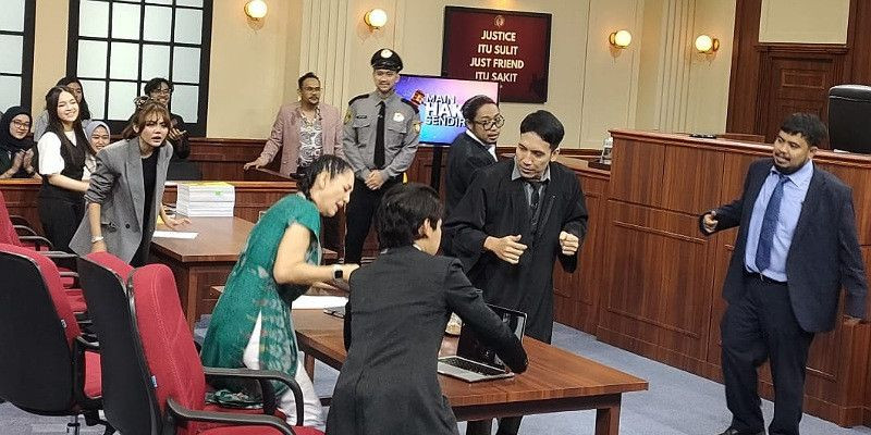 Sidang “Main Hakim Sendiri” untuk Artis Meriam Belina, Desy Ratnasari, dan Mandra