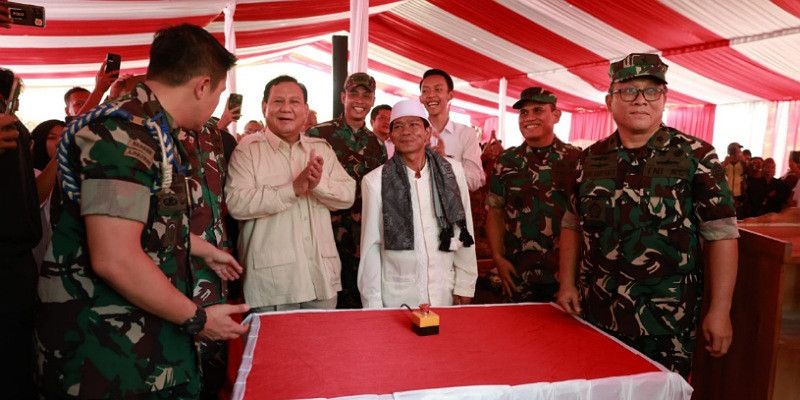 Menteri Pertahanan Prabowo Melakukan Peresmian 15 Titik Sumur Bor yang Dibangun dengan Bantuan Kementerian Pertahanan dan Universitas Pertahanan