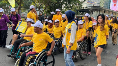 Berpartisipasi dalam Car Free Day, Lions Indonesia Merayakan Ulang Tahun ke-54 dengan Berjalan Santai Bersama 1.000 Penyandang Disabilitas