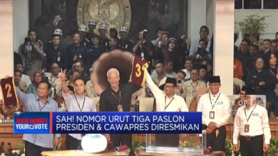 KPU Menetapkan Nomor Urut Pasangan Calon Presiden dan Wakil Presiden secara Resmi