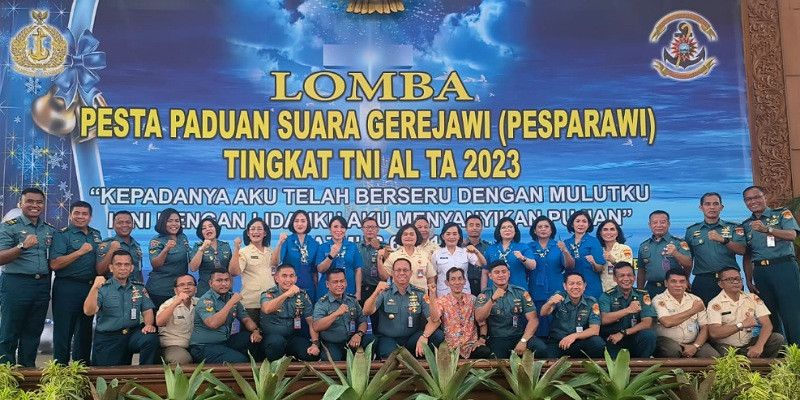 Koarmada Republik Indonesia Ikut Memeriahkan Lomba Pesparawi TNI Angkatan Laut Tahun 2023