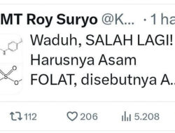 Roy Suryo Meledek Gibran Rakabuming karena Kesalahan Sebut ‘Asam Sulfat’ dalam Konteks Ibu Hamil