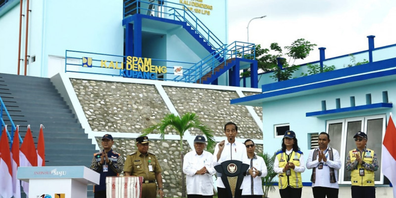 Resmikan SPAM Kali Dendeng untuk Meningkatkan Layanan Air Minum di Kota Kupang