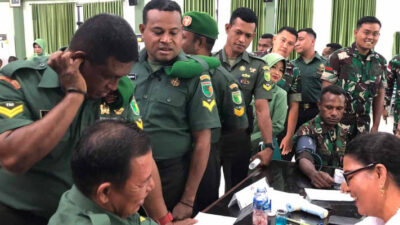 Kodim 1708/BN Berpartisipasi dalam Peringatan Hari Juang TNI AD Ke-78 dengan Kegiatan Bakti Sosial Donor Darah