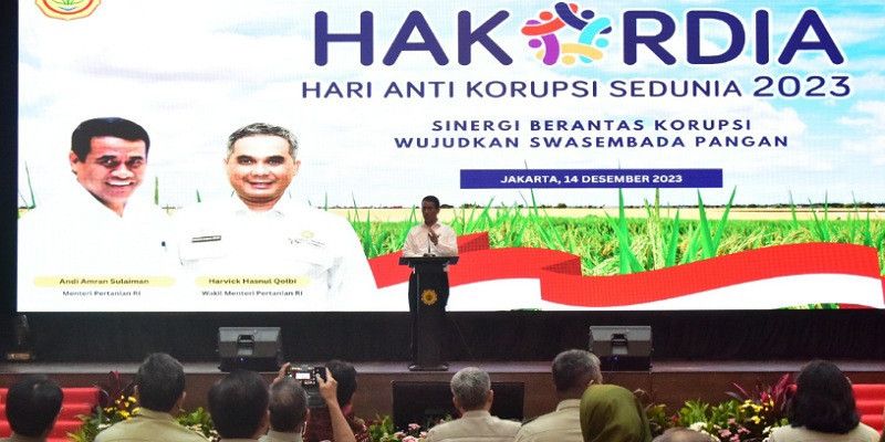 Mentan Amran Minta Pegawai Melakukan Peringatan Hakordia 2023 dan Memberantas Korupsi dari Akarnya