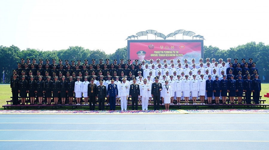 Panglima TNI Mengangkat 134 Perwira Muda dan Prajurit Karier TNI untuk Susgakes TA 2023