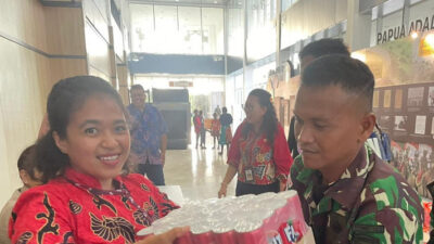 Sukacita Merayakan Natal di PLBN Skouw, BNPP bersama Warga Perbatasan Negara