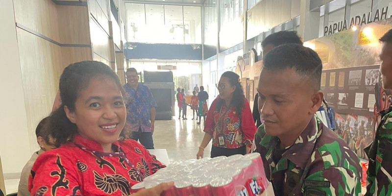 Sukacita Merayakan Natal di PLBN Skouw, BNPP bersama Warga Perbatasan Negara