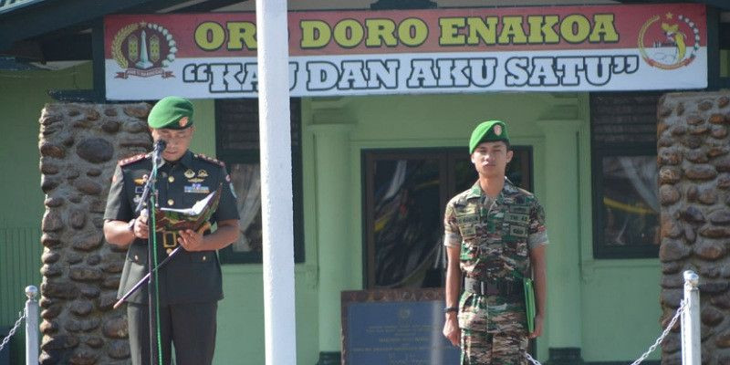 Dandim 1710/Mimika Memimpin Upacara Peringatan Hari Juang ke 78 TNI AD