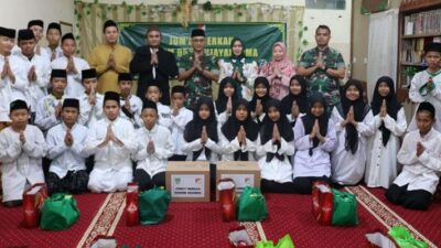 Korem 052/Wijayakrama Memberikan Bantuan kepada Yayasan Islam Al Aqsha