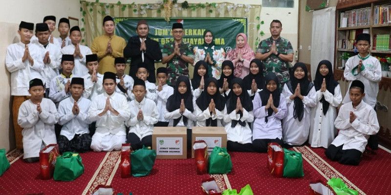 Korem 052/Wijayakrama Memberikan Bantuan kepada Yayasan Islam Al Aqsha