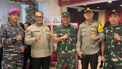 Pengamanan Natal 2023 dan Tahun Baru 2024 di Jakarta Ditinjau Langsung oleh Danyonmarhanlan lII