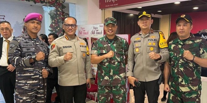 Pengamanan Natal 2023 dan Tahun Baru 2024 di Jakarta Ditinjau Langsung oleh Danyonmarhanlan lII