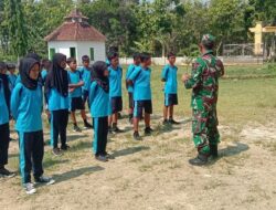 Kegiatan Latihan PBB di SDN Slaharwotan 2 oleh Koramil Ngimbang