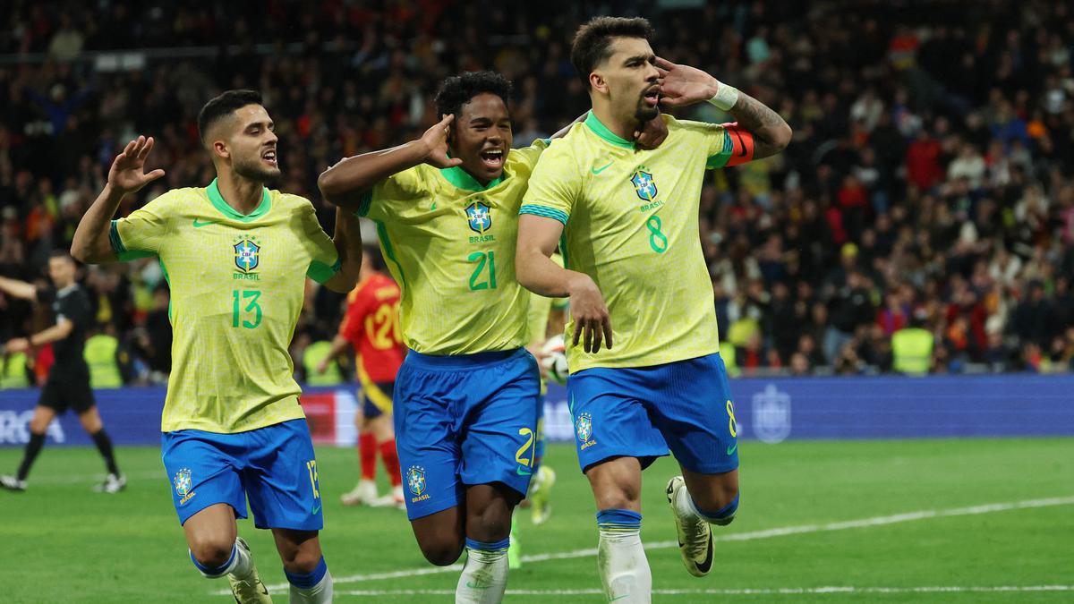 Foto: Pertandingan Spanyol Vs Brasil Diwarnai Gol-Gol Hingga Berakhir Imbang