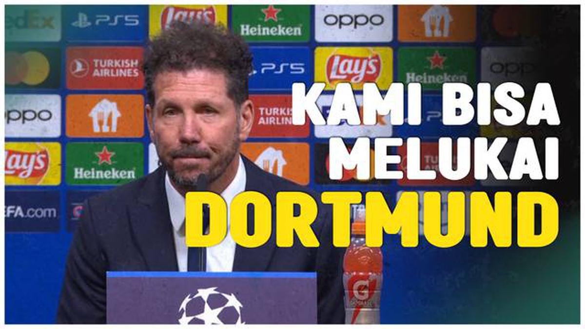 VIDEO: Diego Simeone Menyatakan Keyakinannya Atletico Madrid Bisa Membungkam Borussia Dortmund