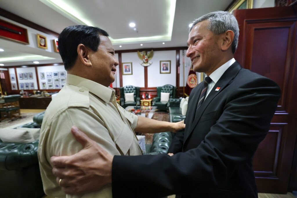 Prabowo Menerima Kunjungan Menlu Singapura dan Menerima Ucapan Selamat atas Kemenangan di Pilpres