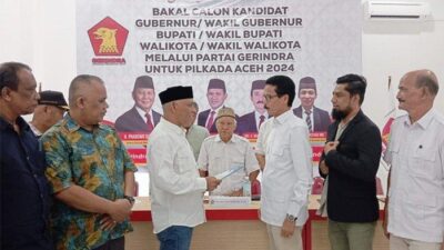 40 Calon Kepala Daerah Siap Mendaftar ke Gerindra untuk Pilkada di Aceh