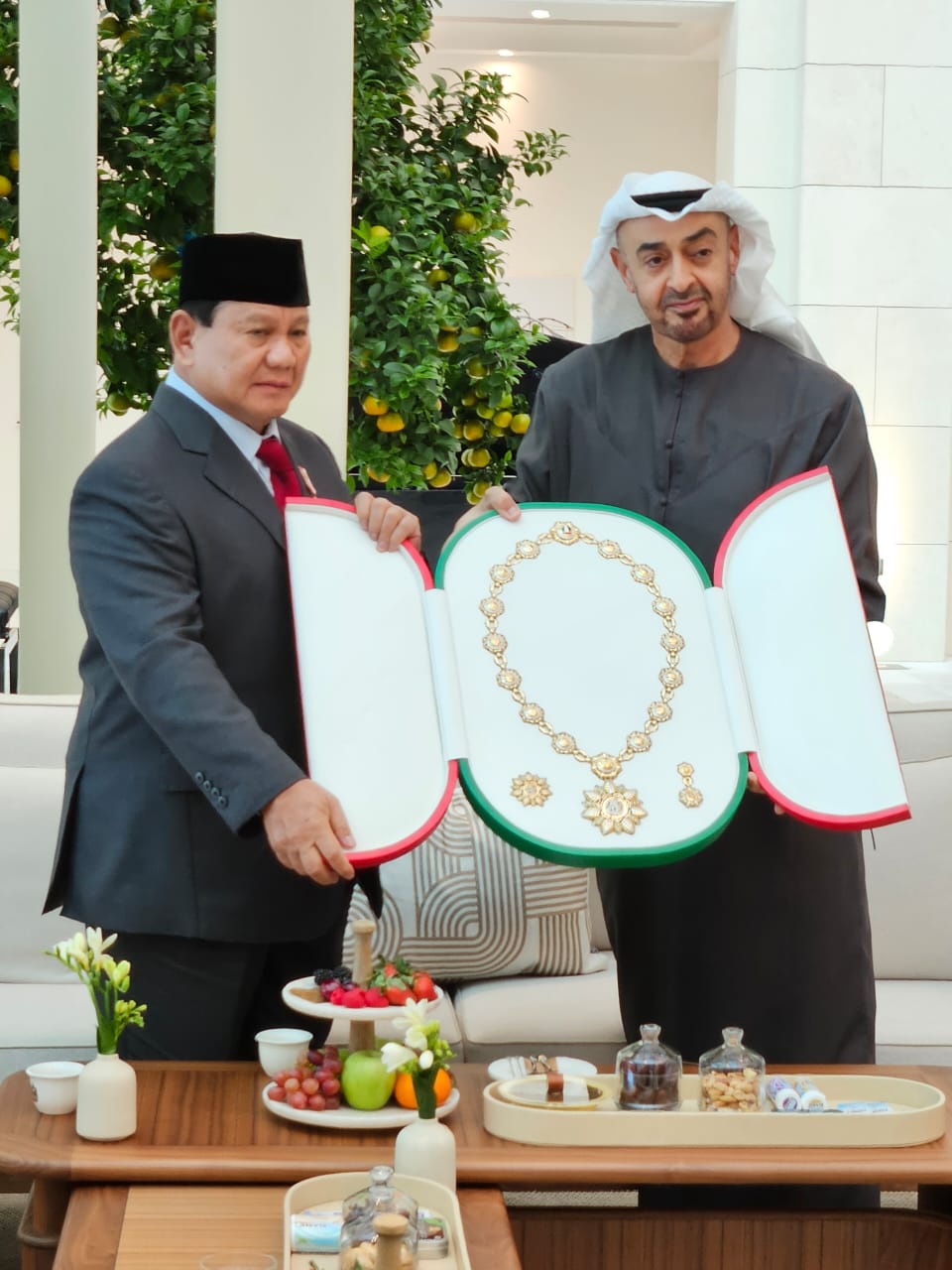 Prabowo Menerima Penghargaan ‘Zayed Medal’ dari MBZ