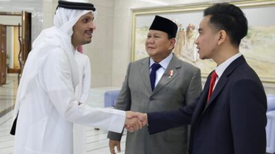 Prabowo Subianto Bersama Gibran Rakabuming Raka Temui Emir Qatar dan PM Qatar, Bahas Kerja Sama hingga Gaza