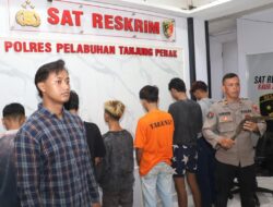 Lagi, Polisi Tangkap 6 Anggota Gangster di Jalan Kalianak Surabaya Bawa Sajam