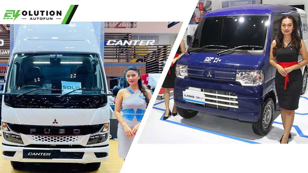 Truk Listrik Mitsubishi Fuso eCanter dan L100 EV Mulai Bertugas di IKN