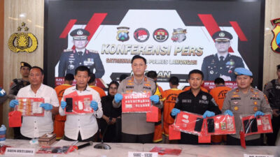 Polres Lamongan Ungkap 6 Kasus Peredaran Narkoba, 8 Orang Pengedar Ditangkap