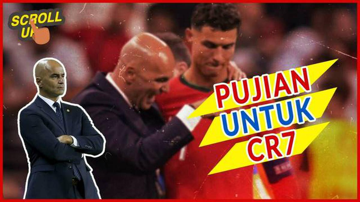 VIDEO: Pelatih Timnas Portugal, Roberto Martinez Puji Cristiano Ronaldo Setelah Cetak 900 Gol