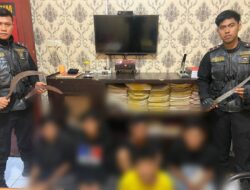 Gangster di Surabaya Kocar-kacir Dikejar Polisi, 5 Remaja Diciduk