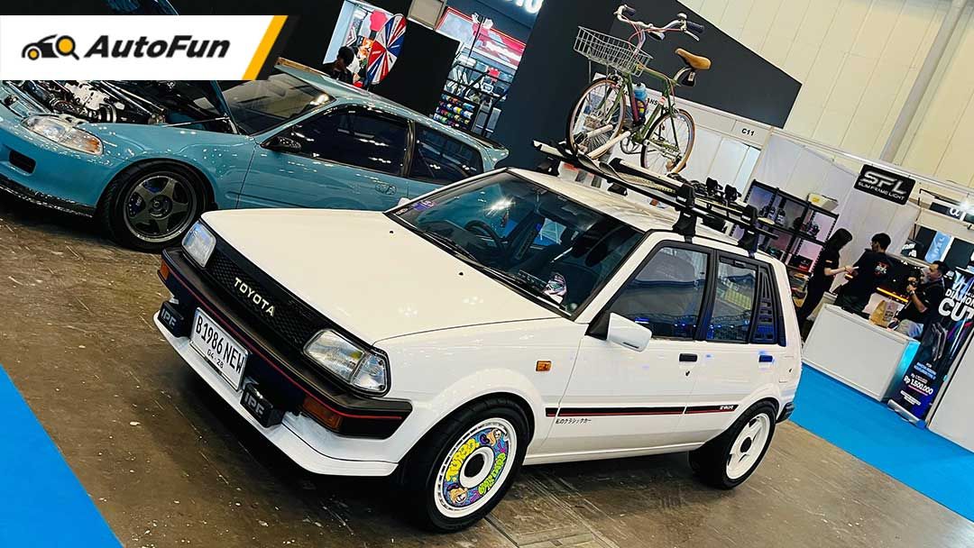 Modifikasi Toyota Starlet Kotak Langka Tampil Nyentrik, Curi Perhatian Pengunjung IMX 2024