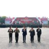 Jokowi and Prabowo Subianto Ride Together in Pindad Jeep to Inspect Troops at Presidential Inauguration Security Ceremony