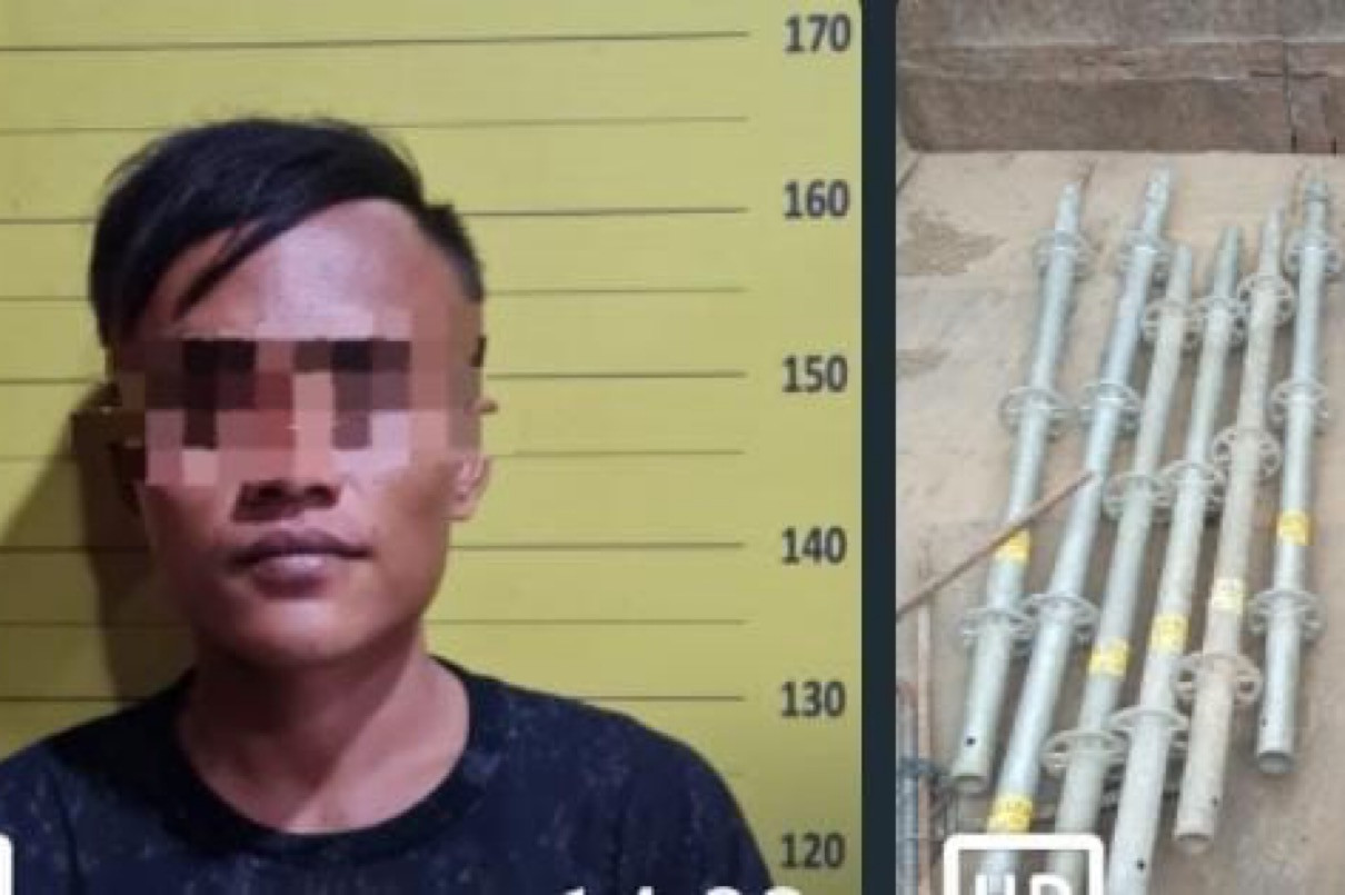 Tepergok Curi Besi Proyek Tol Probowangi, Pria Asal Probolinggo Diciduk Polisi