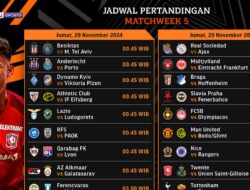 Jadwal & Link Siaran Langsung Liga Europa 2024/25 Pekan Ini di Vidio