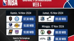 Jadwal Siaran Langsung NBA Season 2024/25 di Vidio Pekan Ini