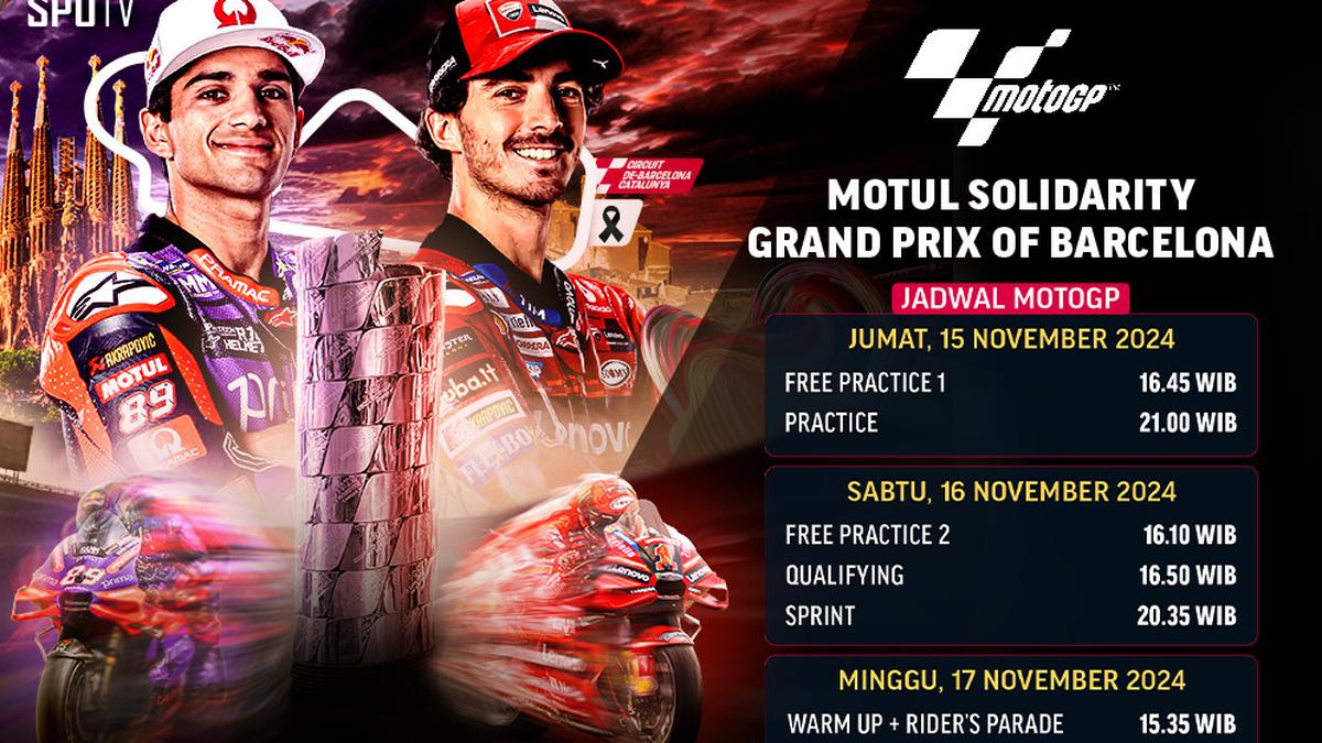 Jadwal Siaran Langsung MotoGP 2024 Round 20 – Motul Solidarity Grand Prix of Barcelona di Vidio Akhir Pekan Ini