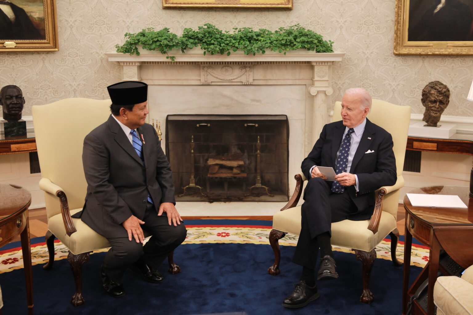 Prabowo Subianto Meets Biden, Discusses Strengthening Cooperation and Gaza Situation