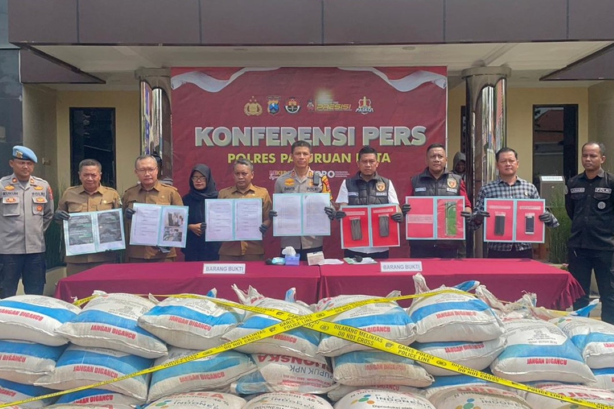 Polisi Ungkap Penyalahgunaan Pupuk Bersubsidi Capai 2,8 Ton di Gudang Pasuruan