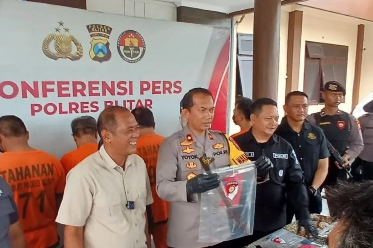 Polisi Ungkap Motif Suami Lukai Istri Menggunakan Parang di Blitar, Ternyata