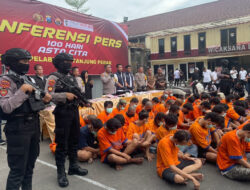 Polres Pelabuhan Tanjung Perak Uangkap 59 Kasus Narkoba, 66 Pelaku Ditangkap