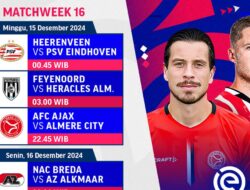 Jadwal Live Streaming Eredivisie 2024/25 Matchweek 16 – Vidio