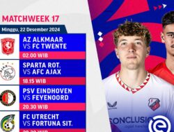 Jadwal & Link Siaran Langsung Liga Belanda 2024/25 Matchweek 17