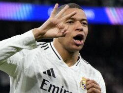 Kylian Mbappe Hattrick antarkan Real Madrid ke 16 Besar Liga Champions